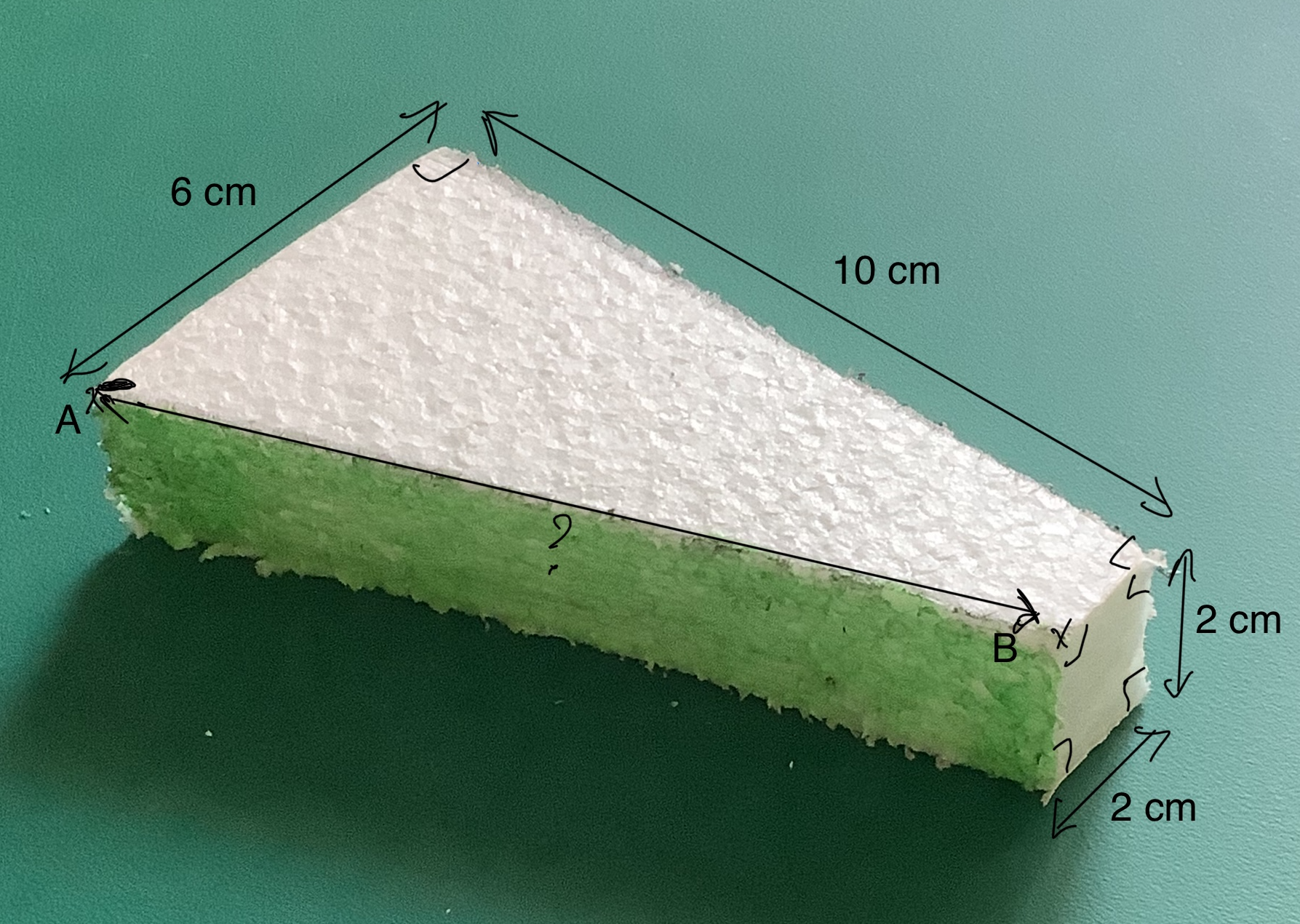 section d'un pavé droit par un plan